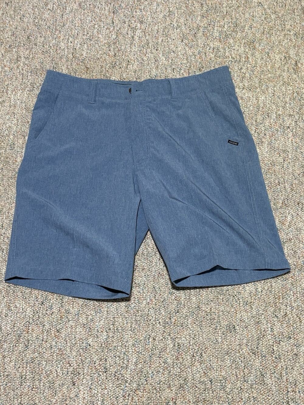 Ascend Mens Trail Active Outdoor Blue Gray Stretch Waistband Waist Size 36